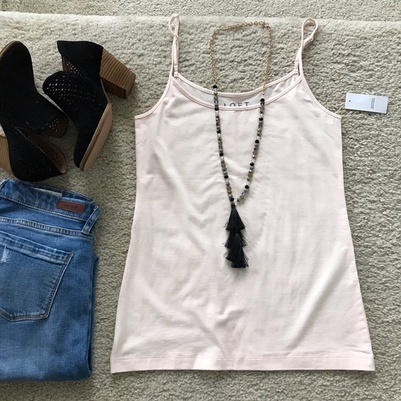 LOFT Tops - LOFT Clean Cami in Blush Color